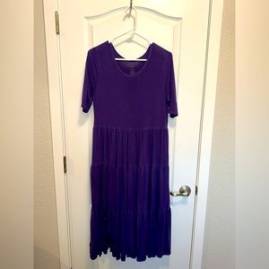 Kyte Baby Women’s tiered dress- eggplant